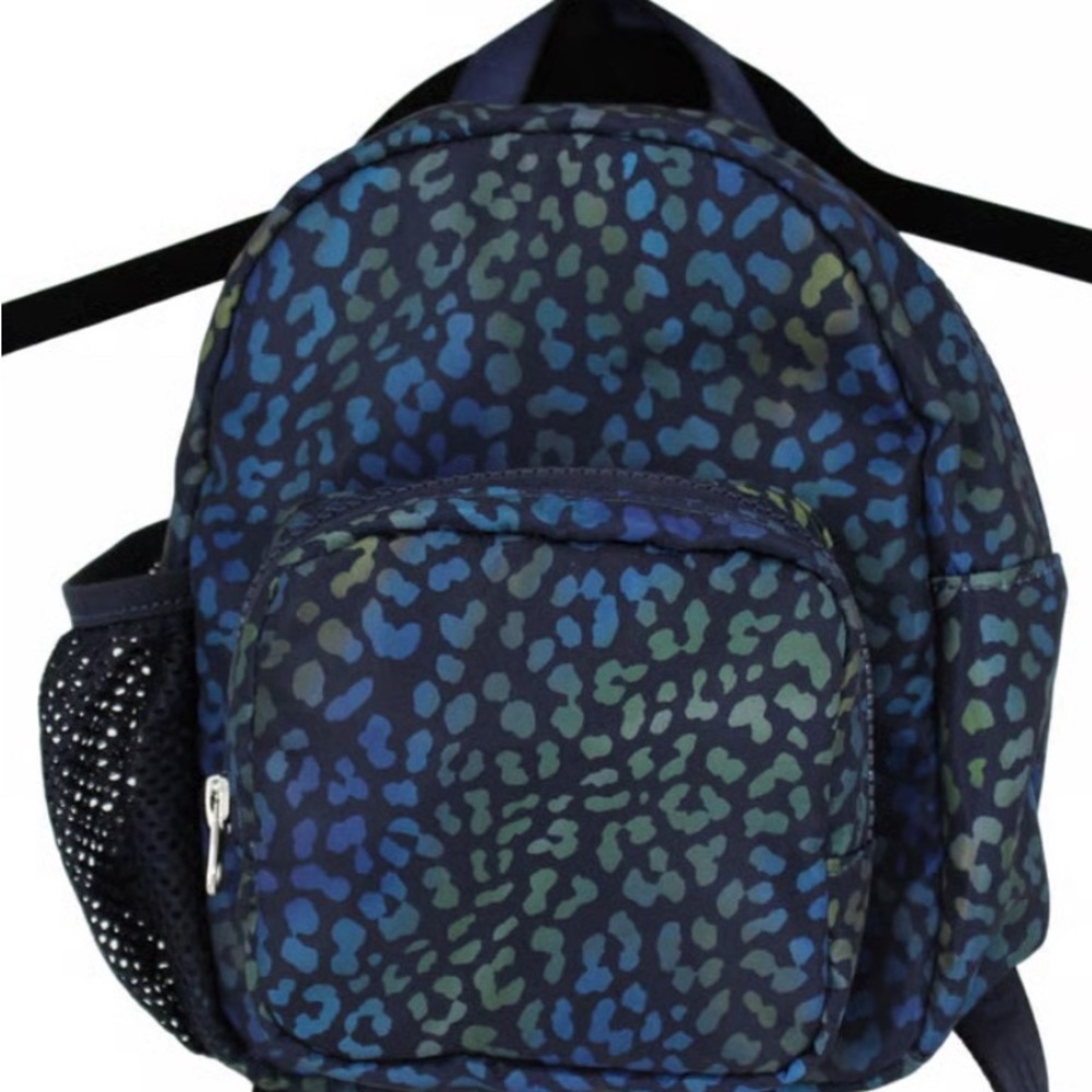 Fabletics Mini Backpack - blue/green leopard print